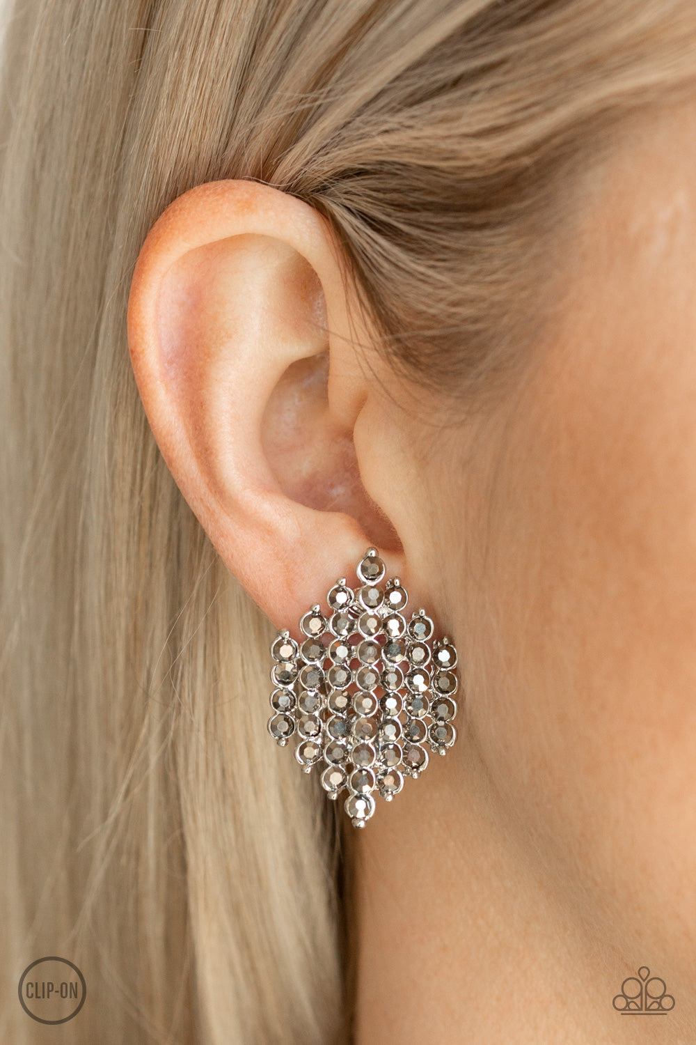 Paparazzi-Vegas Vega - Silver Earrings
