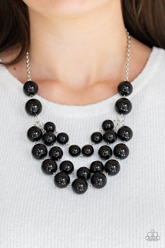 Paparazzi - Miss Pop-YOU-larity - Black Necklace