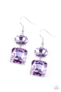 Paparazzi All ICE On Me - Purple Earrings