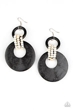 Load image into Gallery viewer, Paparazzi Beach Day Drama - Black Earrings