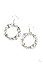 Load image into Gallery viewer, Paparazzi GLOWING in Circles - White Earring