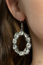 Load image into Gallery viewer, Paparazzi GLOWING in Circles - White Earring