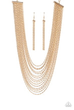 Load image into Gallery viewer, Paparazzi Cascading Chains - Gold