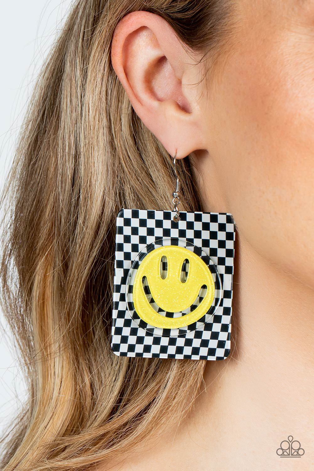 Paparazzi Cheeky Checkerboard - Yellow