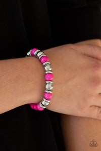 Paparazzi Across the Mesa Pink Bracelet