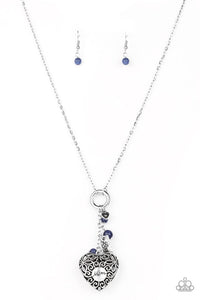 Paparazzi-Mom Hustle - Blue Necklace